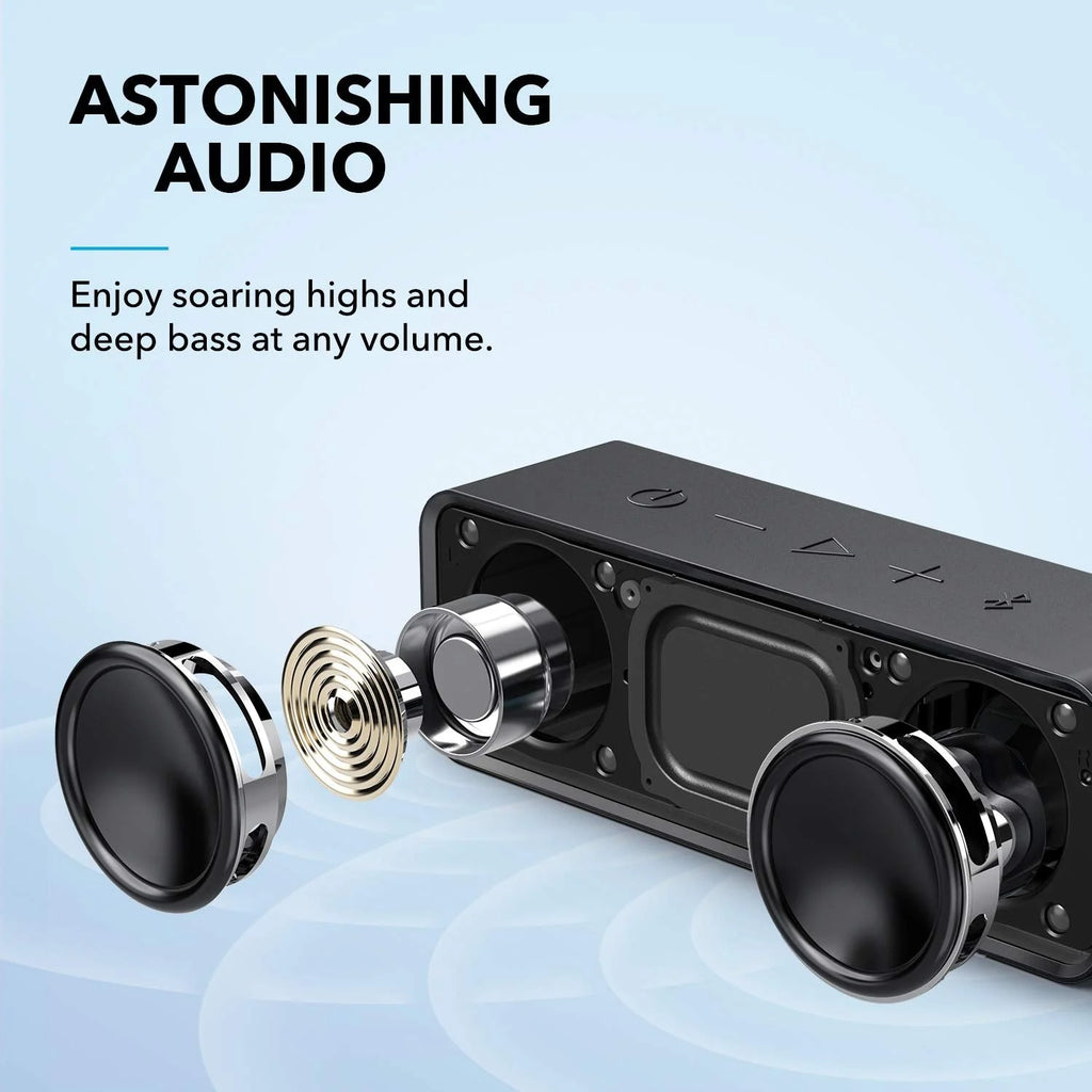 Portable Bluetooth Speaker Waterproof Black X733