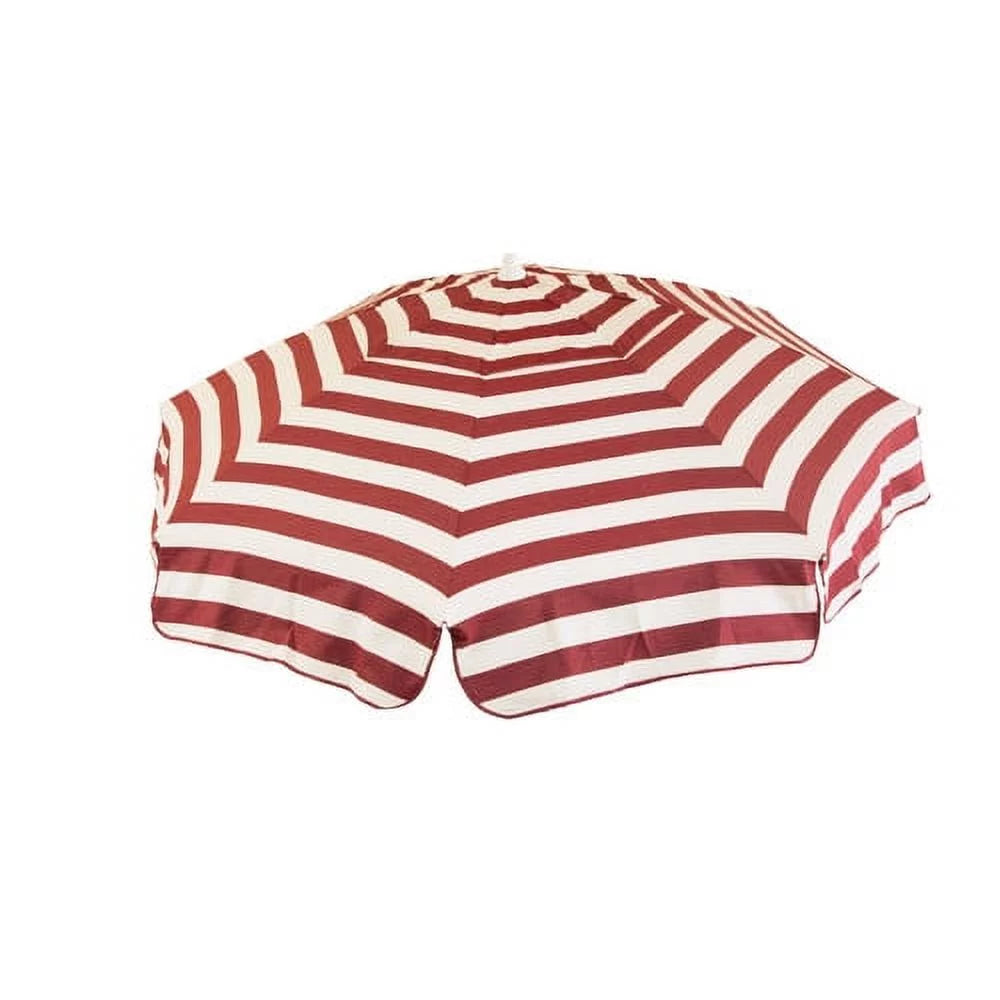 Orange and White Striped Acrylic Umbrella K492157