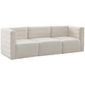Cream Velvet Modular Sofa X27966