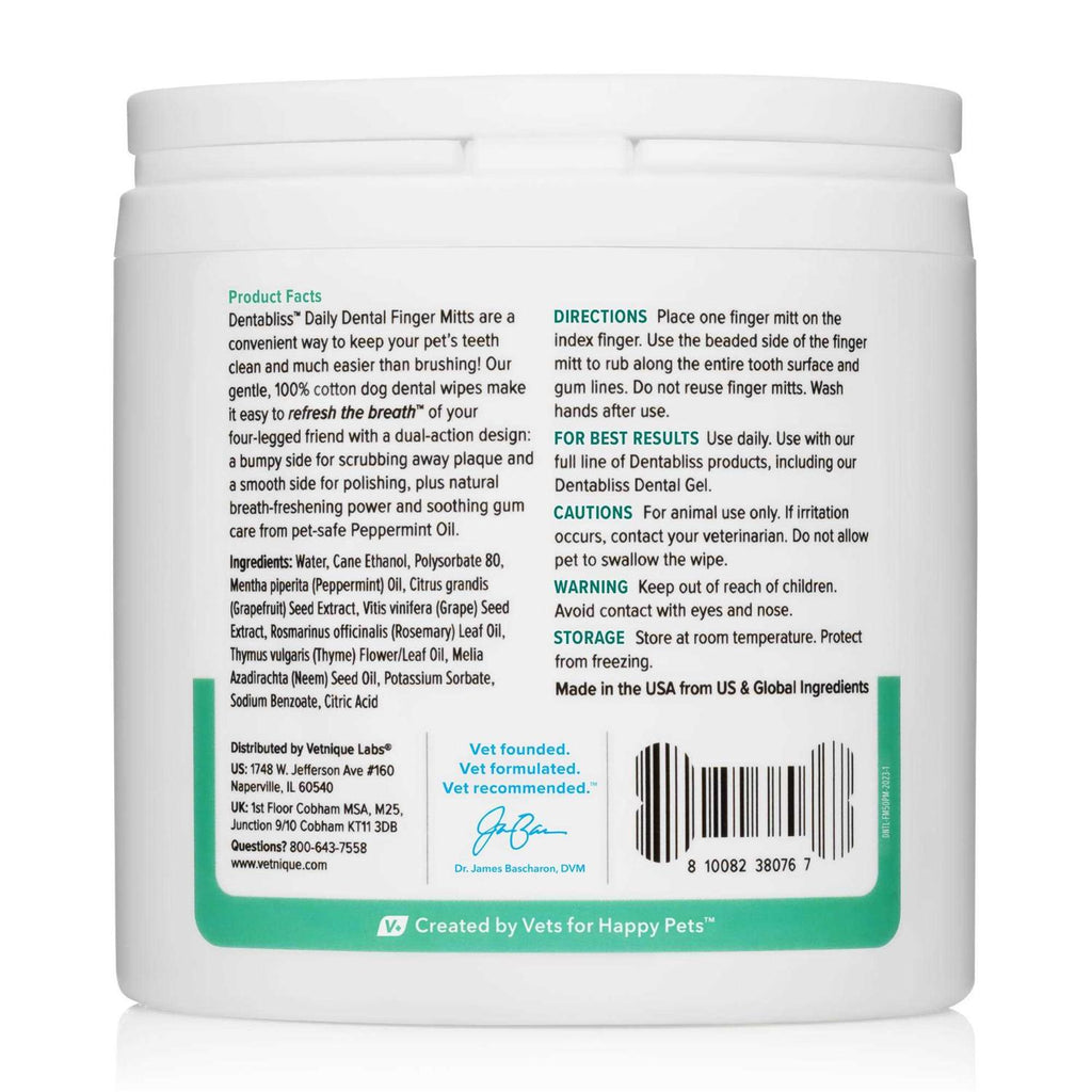 Dental Wipes Finger Mitts 50 Count I916945
