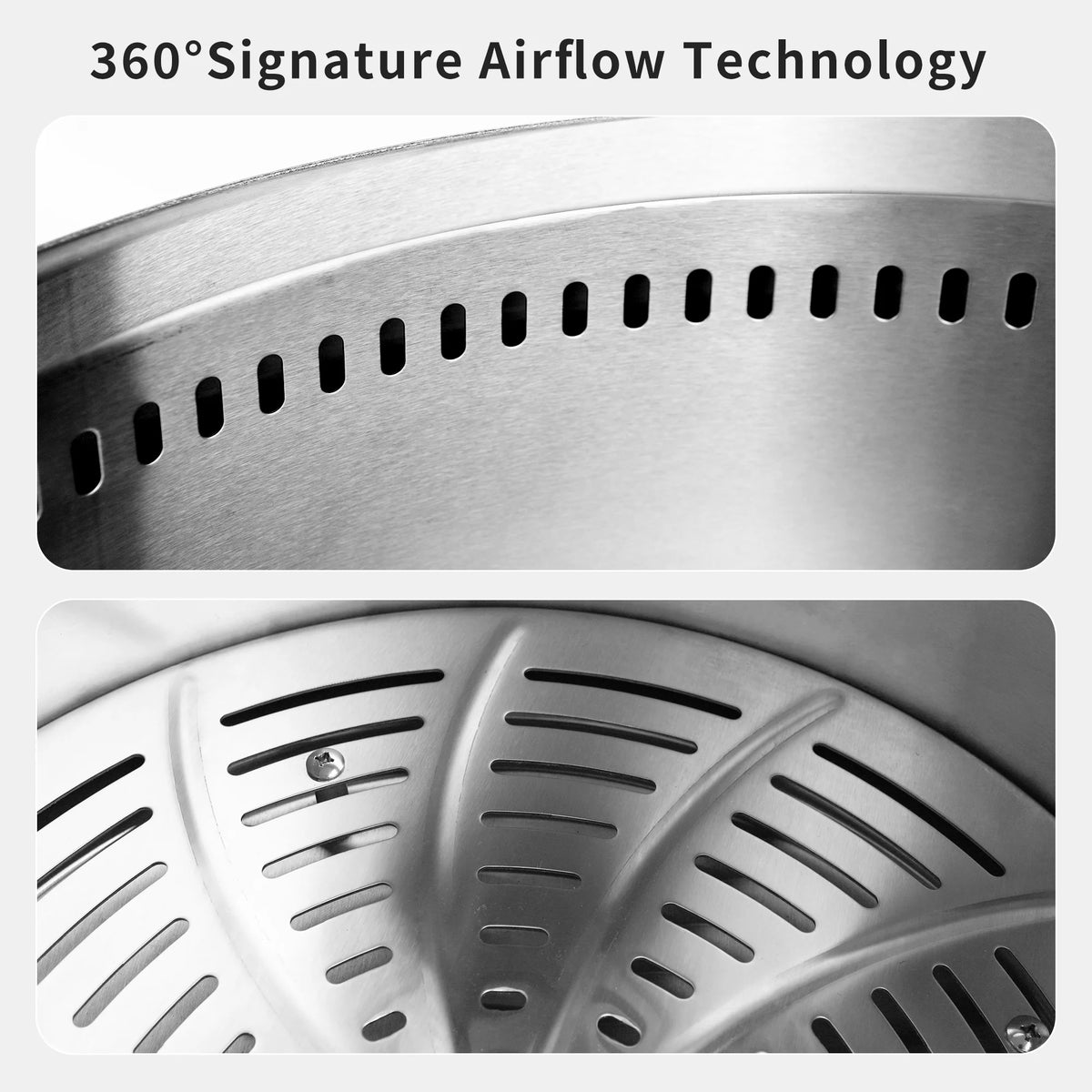 19 inch Stainless Steel Wood Burning Fire Pit V389386