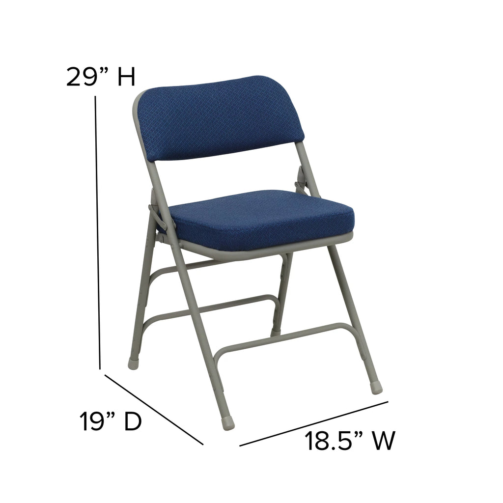 Navy Blue Padded Folding Chair 4-Pack S73885