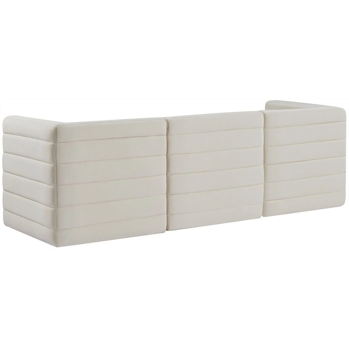 Cream Velvet Modular Sofa X27966