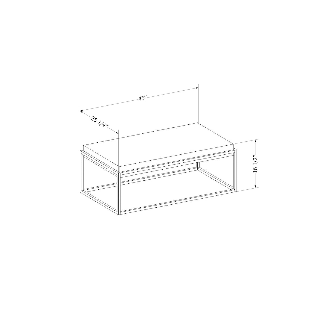 Acacia Brown Coffee Table P6985
