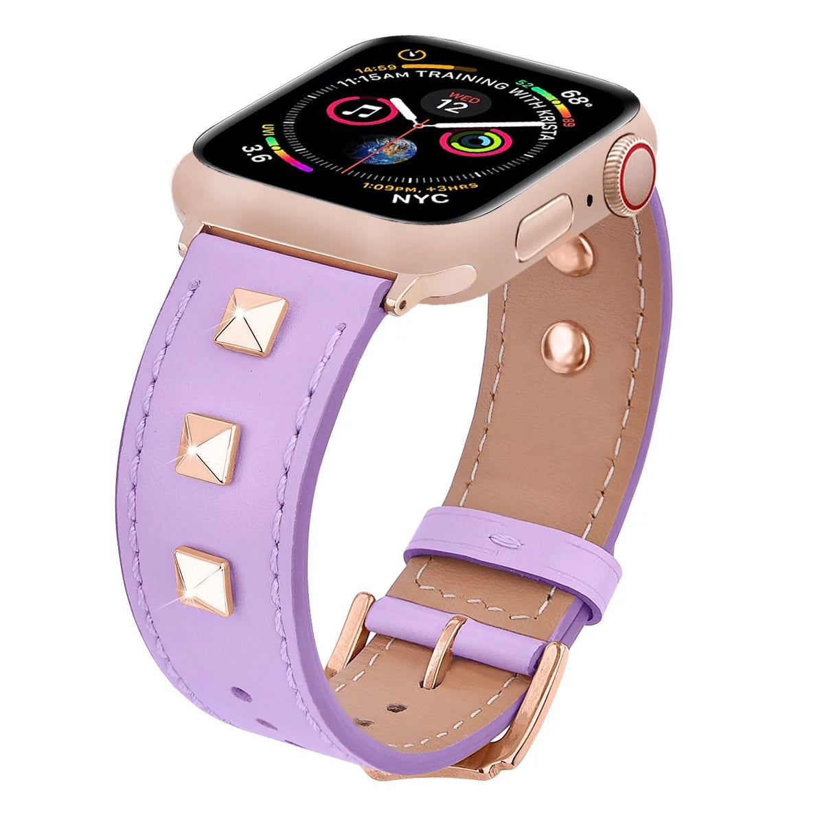Leather Dress Watch Band 4Pack Assorted Colors S9075