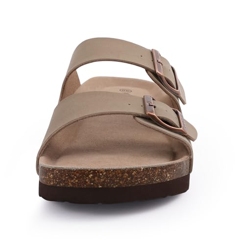 Cork Footbed Slide Sandal with Adjustable Buckle W770