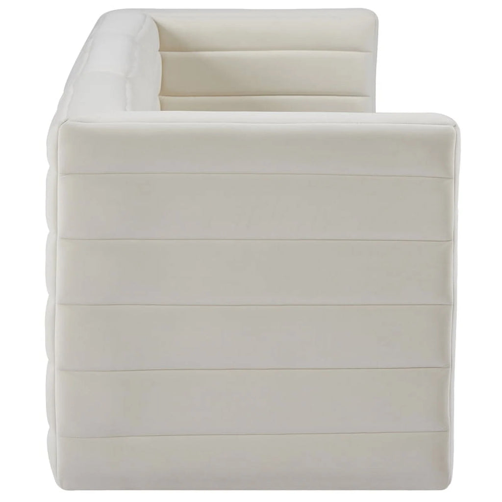 Cream Velvet Modular Sofa X27966