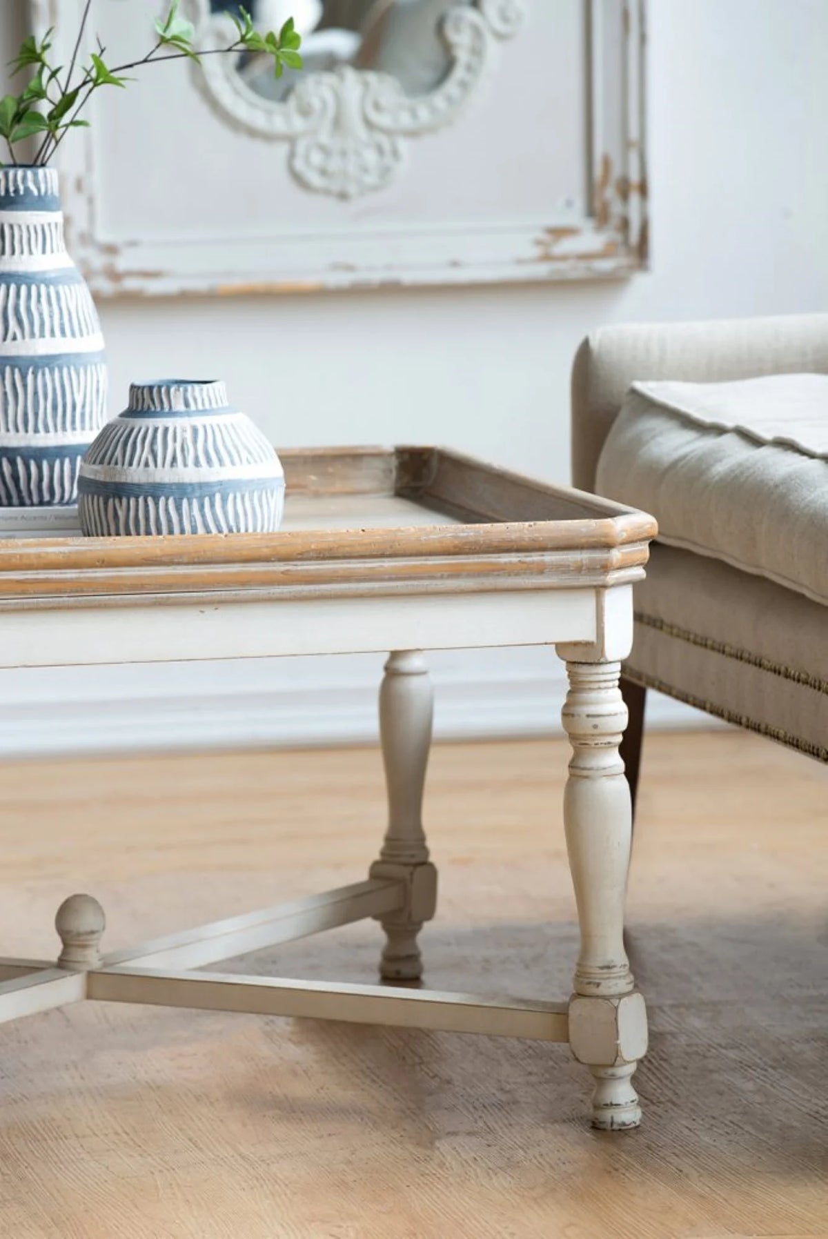 Wooden Square Coffee Tray Table G1400