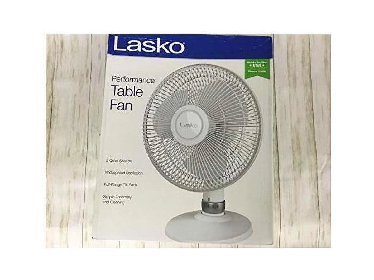 12" Table Fan, White R64453