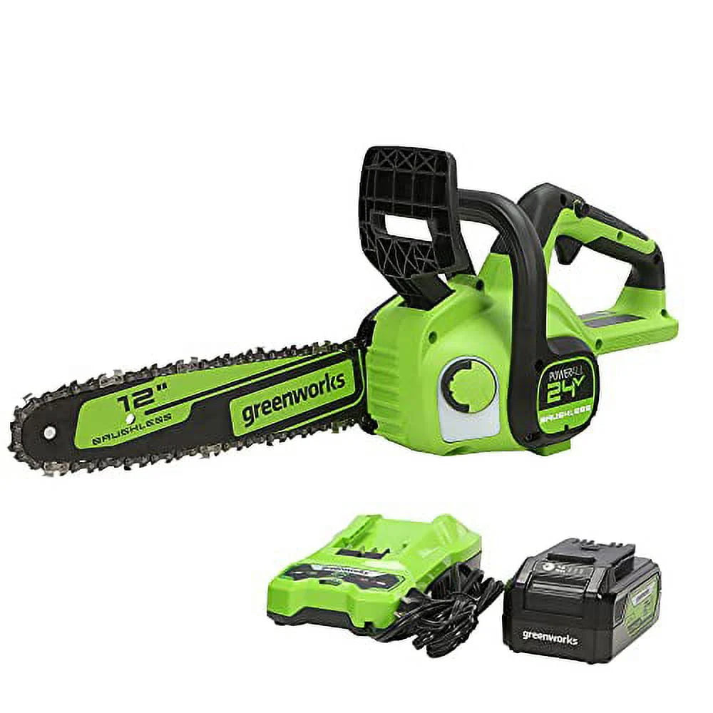 24V 12-inch Brushless Chainsaw with Battery and Charger N631545
