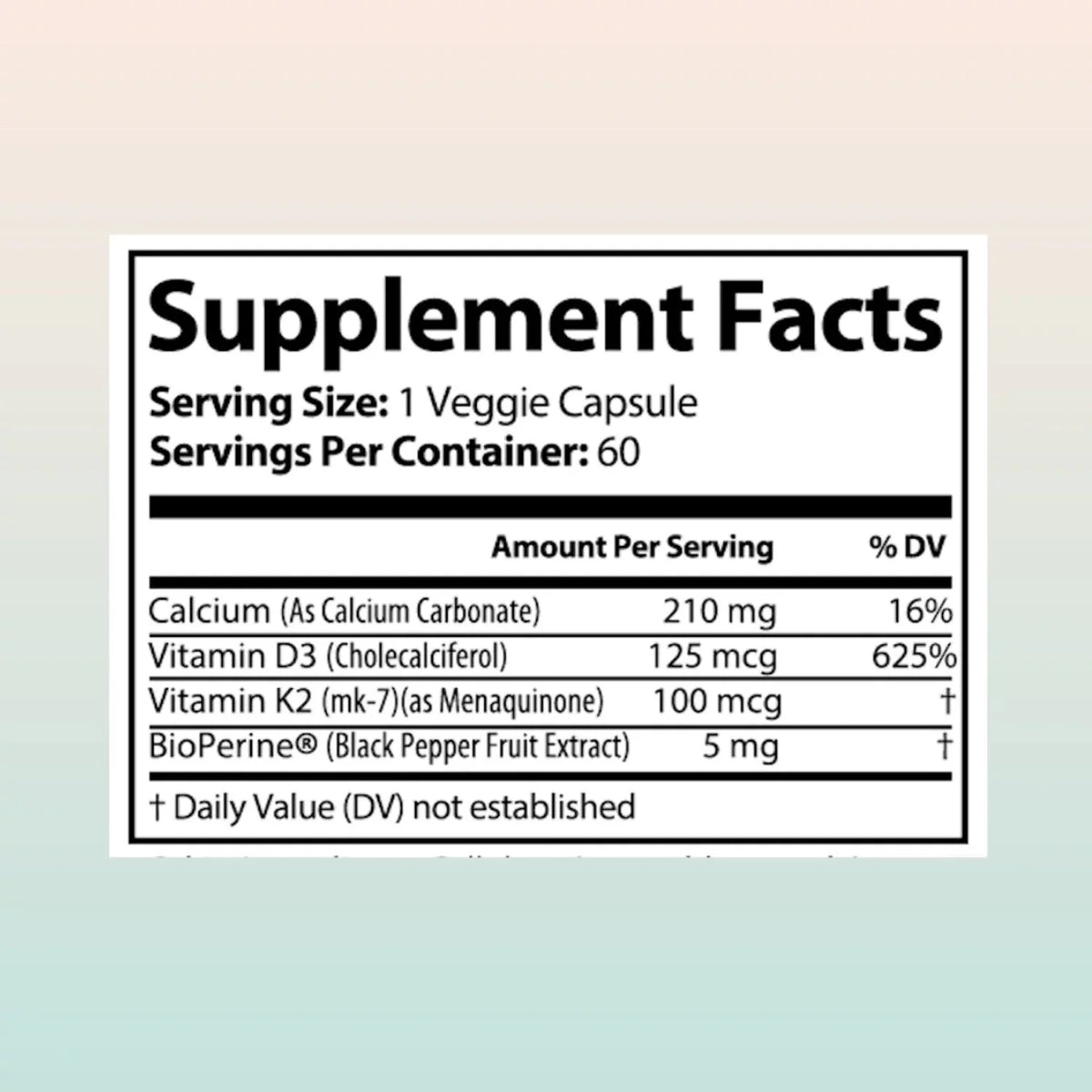 Vitamin K2 MK7 with D3 5000 IU Supplement 2-Pack C579609