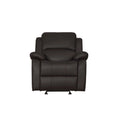 Dark Brown Faux Leather Reclining Chair T148