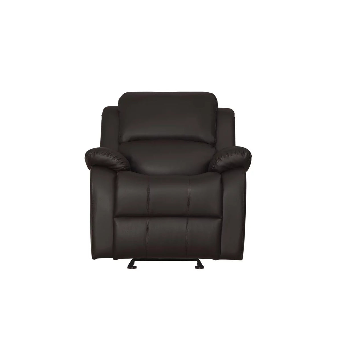 Dark Brown Faux Leather Reclining Chair T148