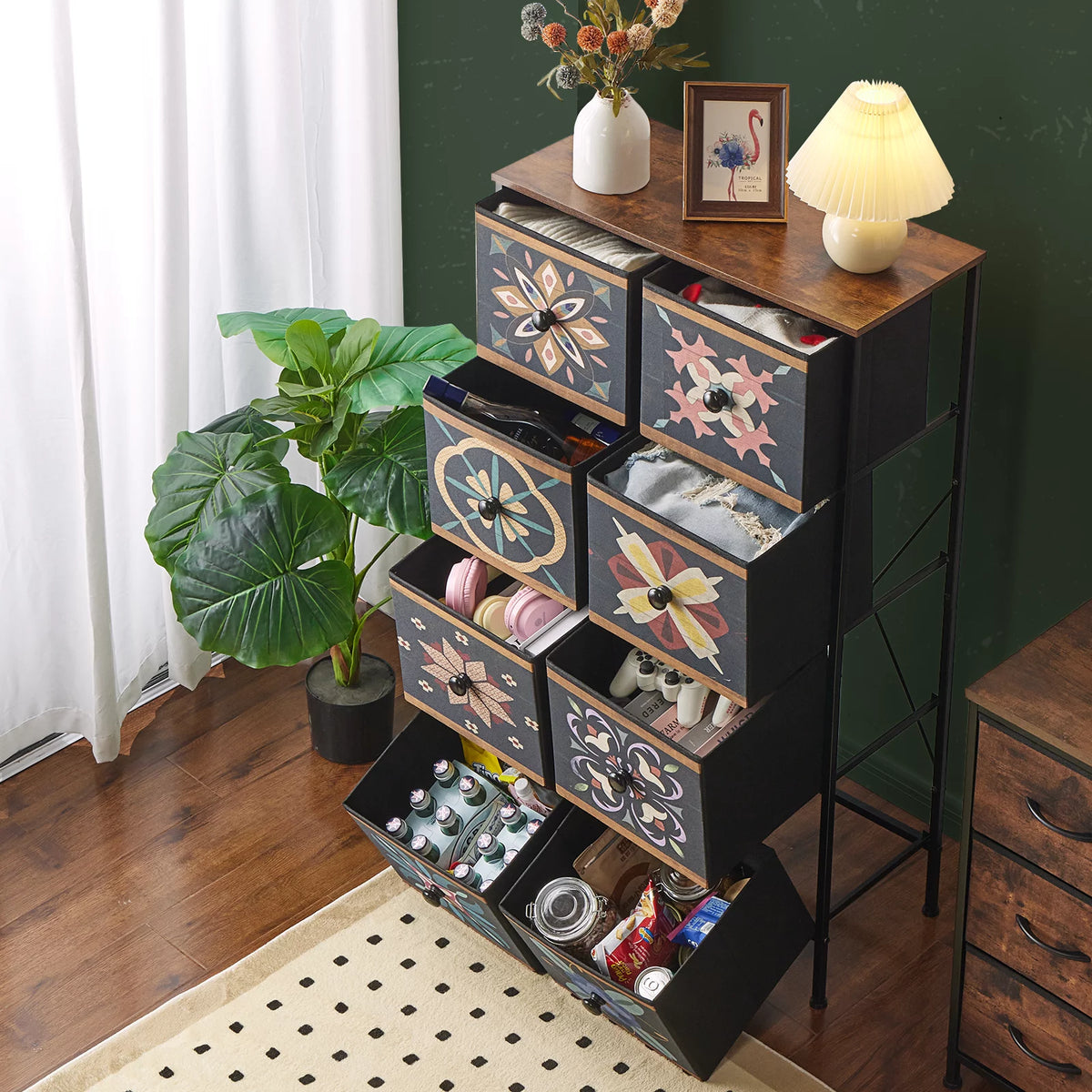 8 Drawer Colorful Dresser Z4002