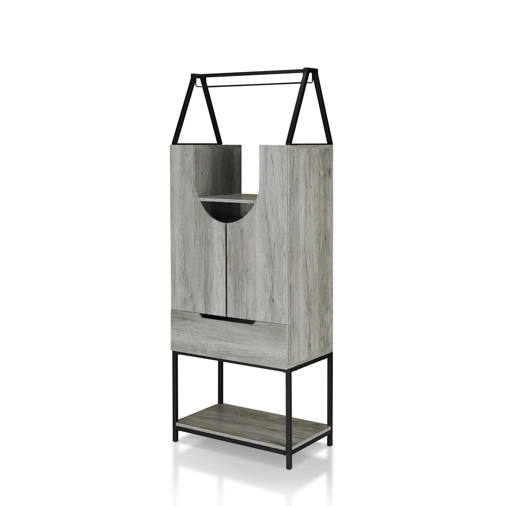 Contemporary Metal Wine Cabinet A586