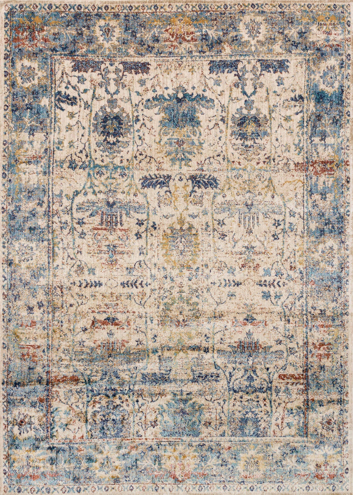 Sand Lt. Blue Rug 7'10 x 10'10 F306060