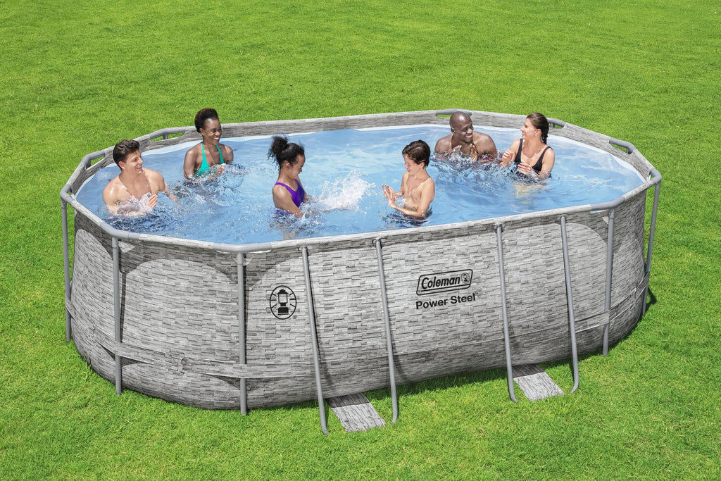 Power Steel Frame Oval Pool Set Z134569