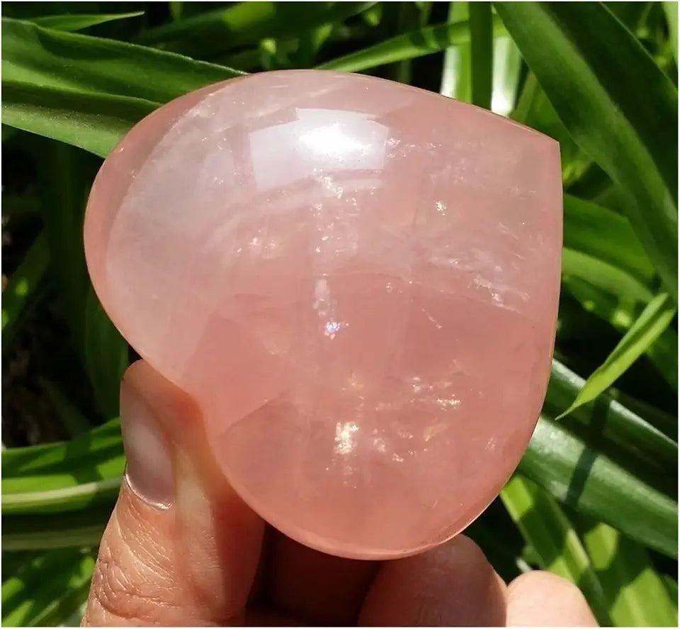 Rose Quartz Crystal Heart Z693