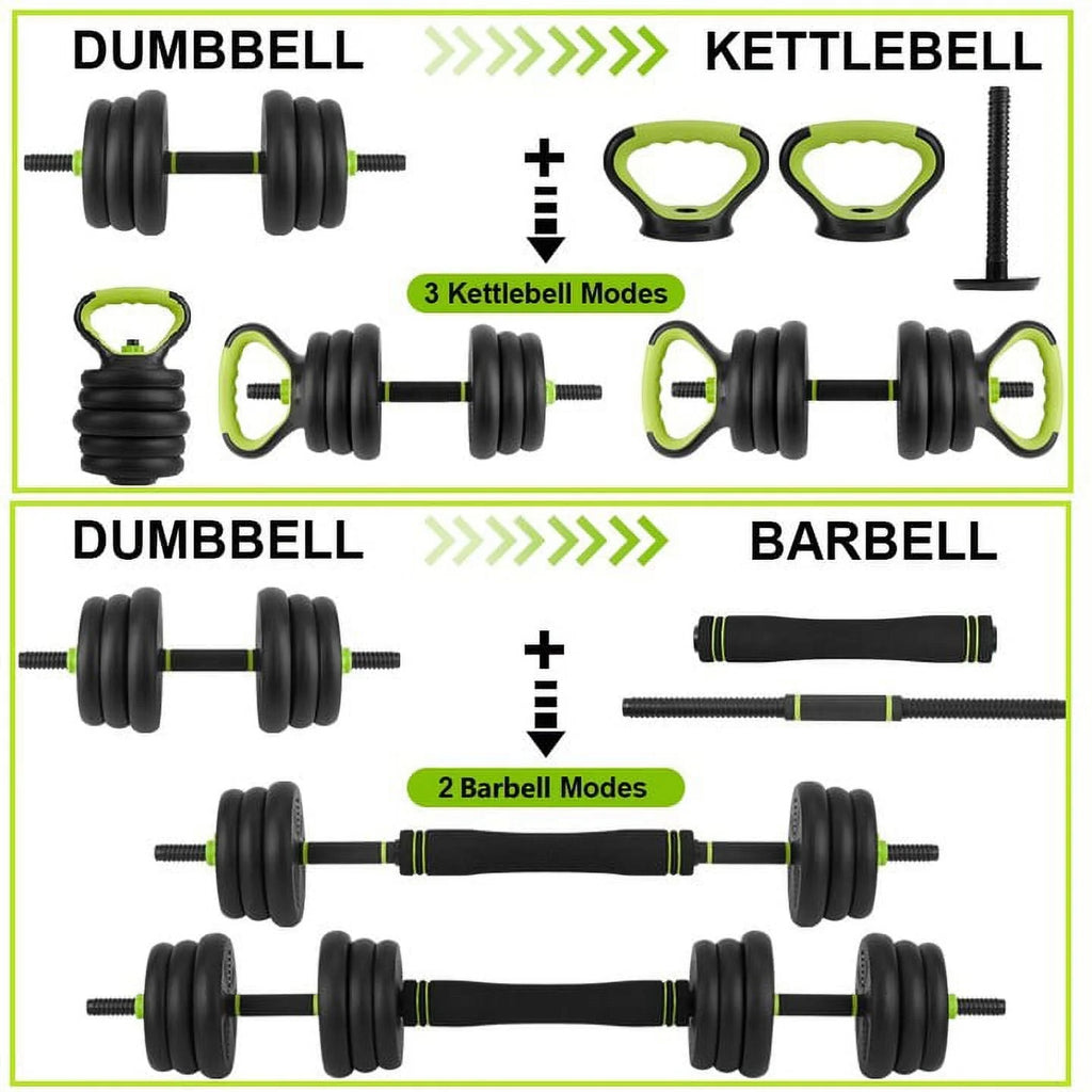 4-in-1 Adjustable Dumbbells Set 44 LBS G8352
