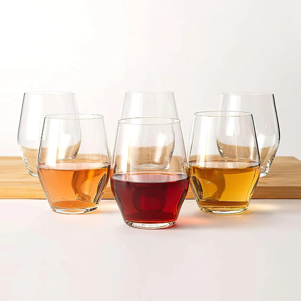 Stemless Crystal Wine Glass Set of 6 R78820