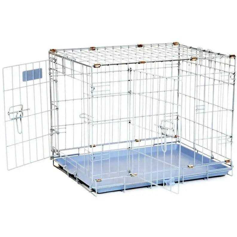 Pink Double Door Dog Crate Q90074