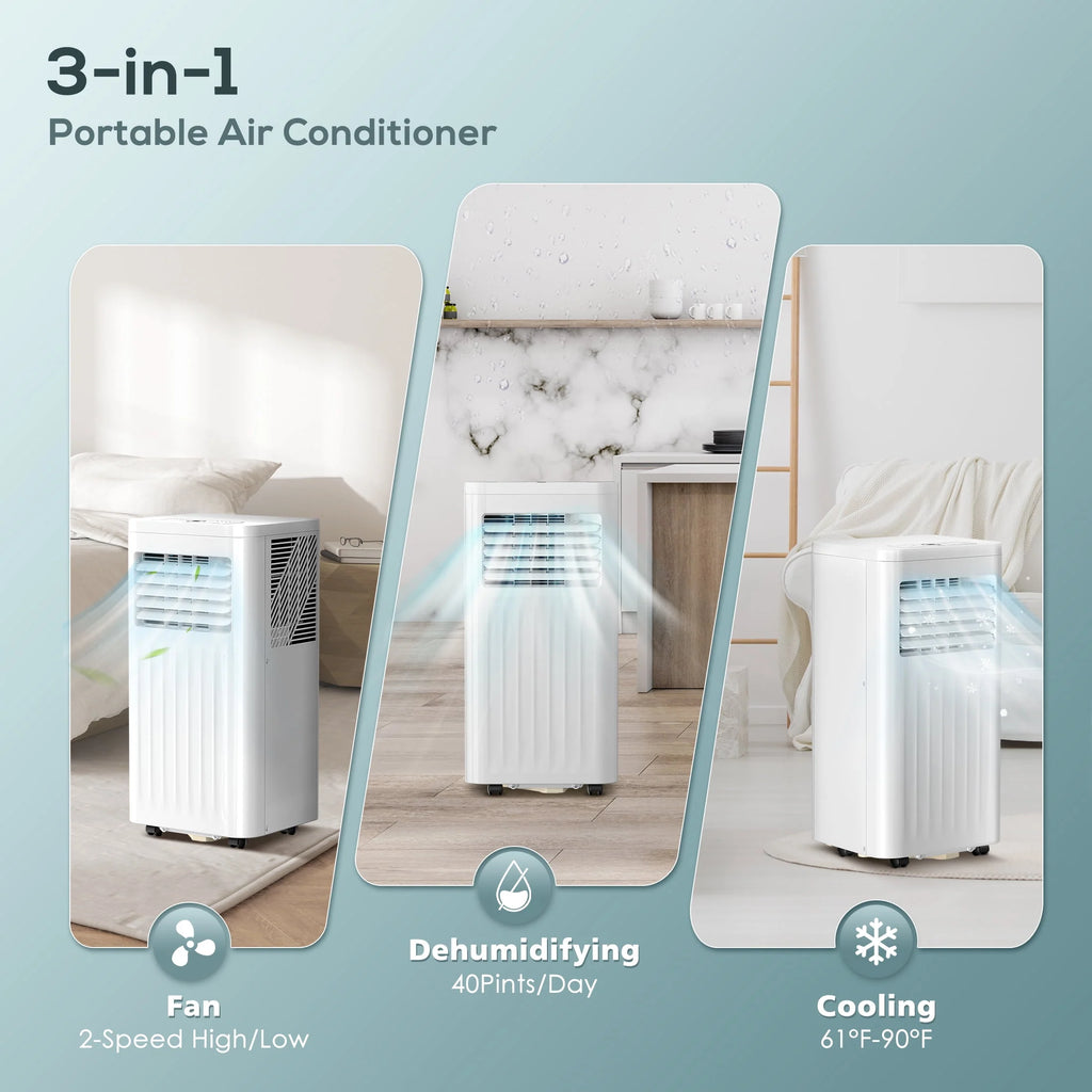 5000 BTU Portable AC, 3-in-1 with Dehumidifier/Fan Q944
