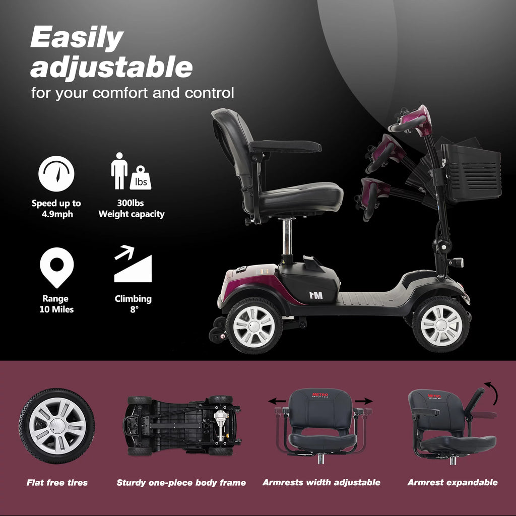 Folding 4 Wheel Scooter P2364