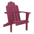 Red Wood Outdoor Chair with Arm Rests W385107