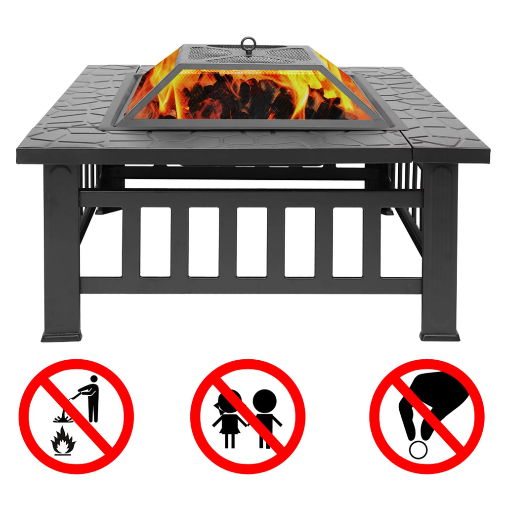 19 inch Stainless Steel Wood Burning Fire Pit V389386