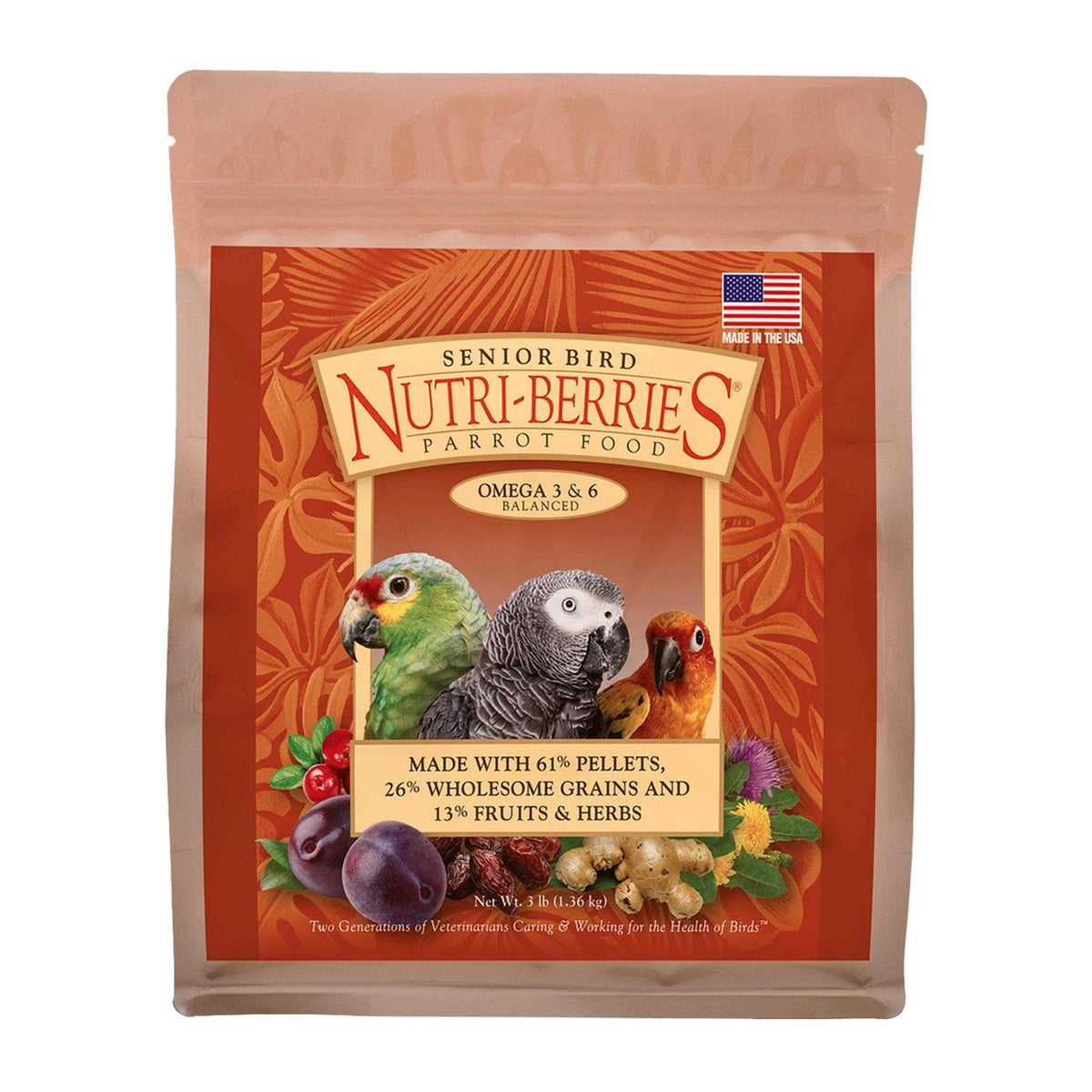 Senior Bird Nutri Berries Parrot Food N368
