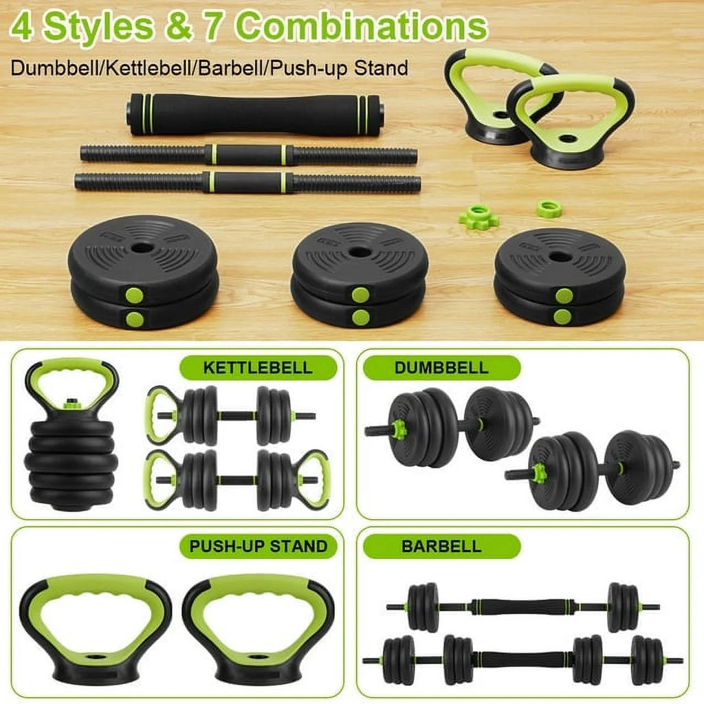 4-in-1 Adjustable Dumbbells Set 44 LBS G8352