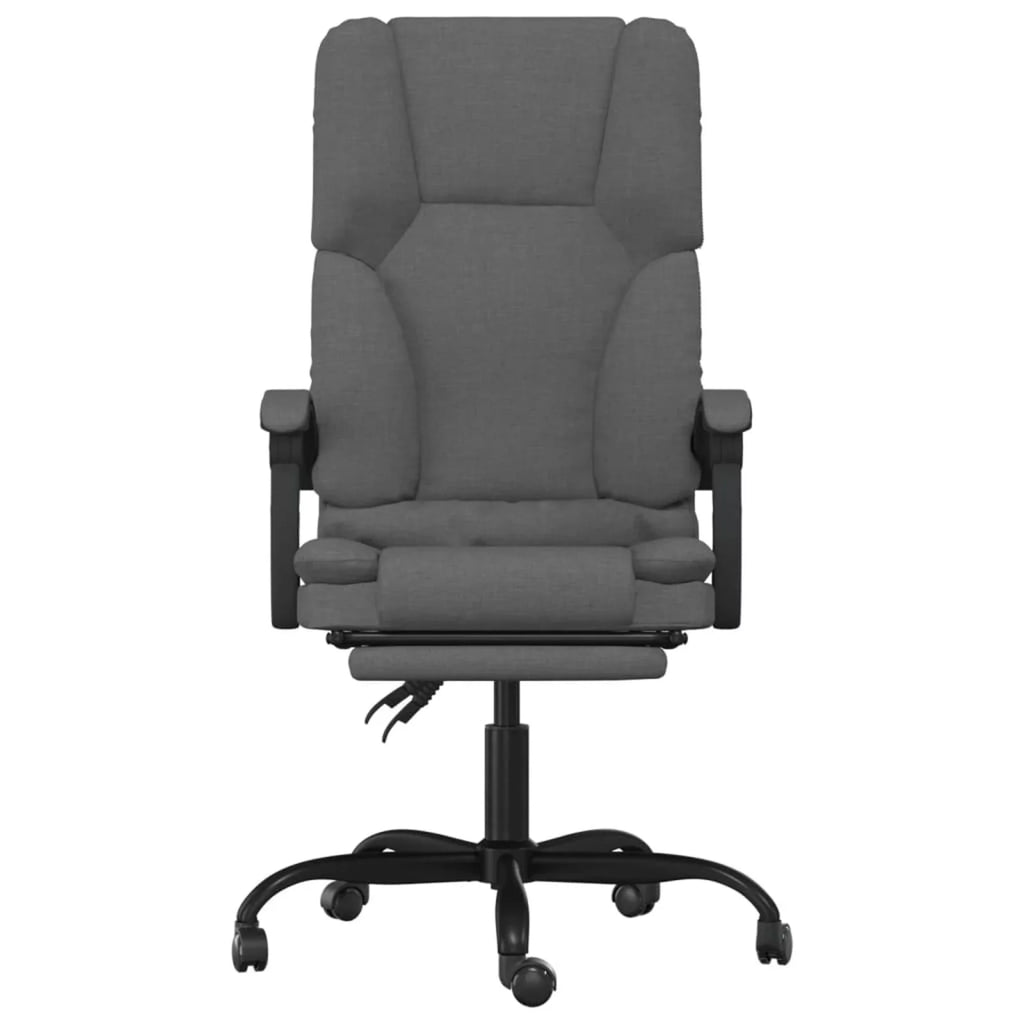 Dark Gray Fabric Massage Reclining Office Chair P8167
