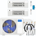 36,000 BTU 2 Zone Ceiling Cassette Ductless Air Conditioner and Heat Pump X881191