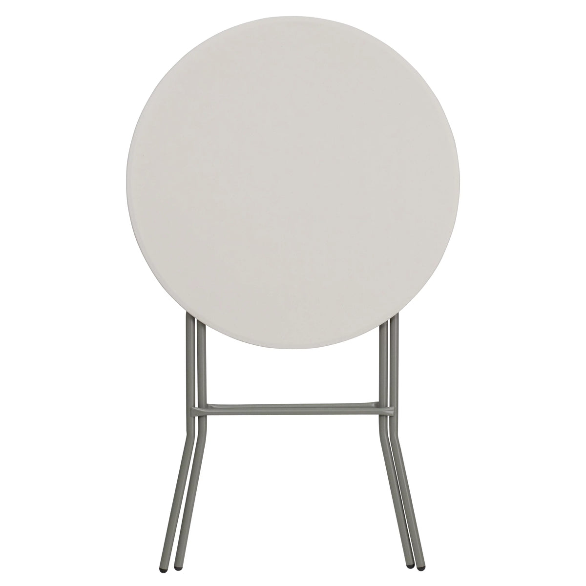 Round White Plastic Bar Height Folding Event Table Q2400