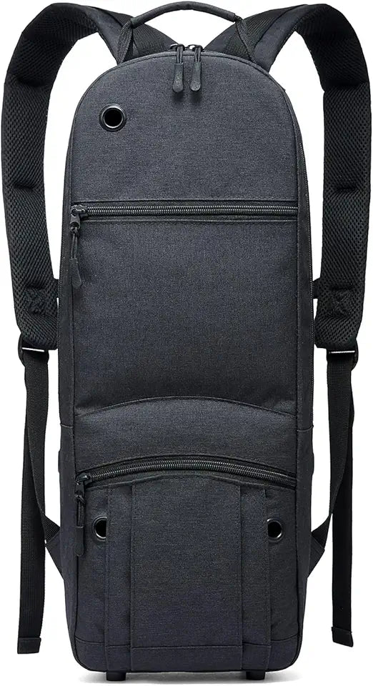 Black Portable Oxygen Tank Backpack W485