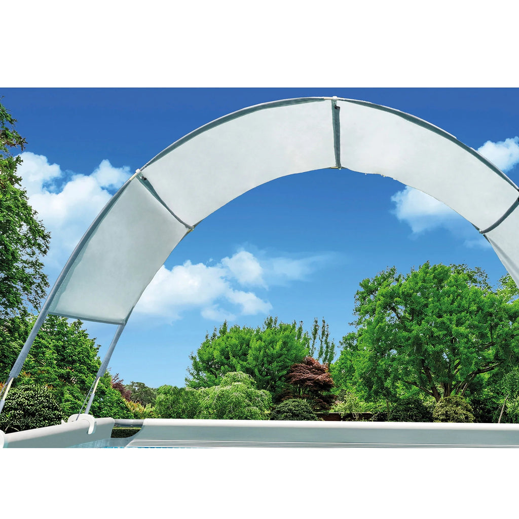 Oval Above Ground Swimming Pool Set with Canopy P464