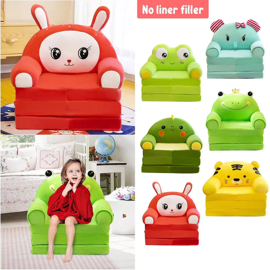 Plush Foldable Kids Sofa Armchair 2 In 1 Sofa Bed H26554