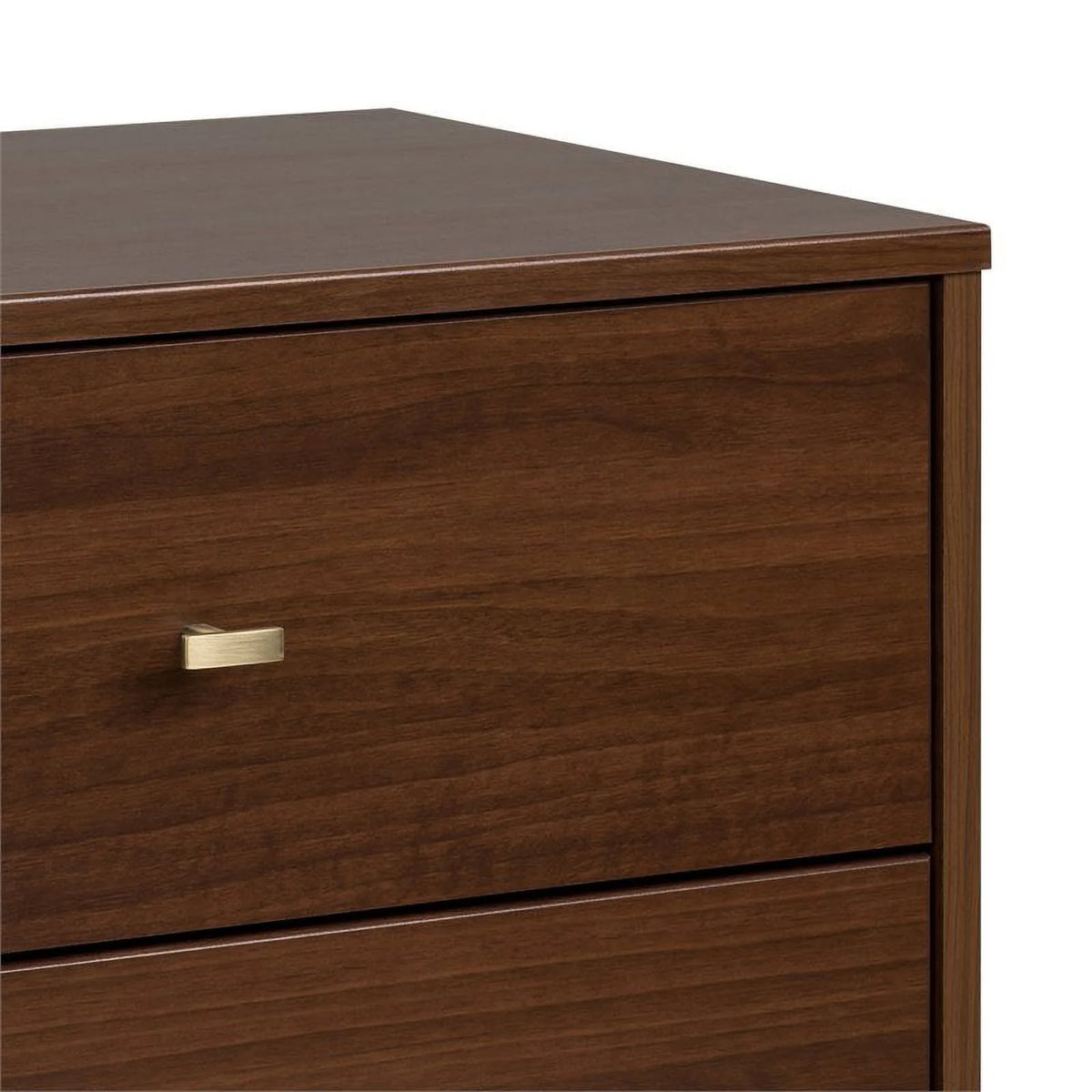 Mid-Century Wood 2 Drawer Nightstand in Cherry J928