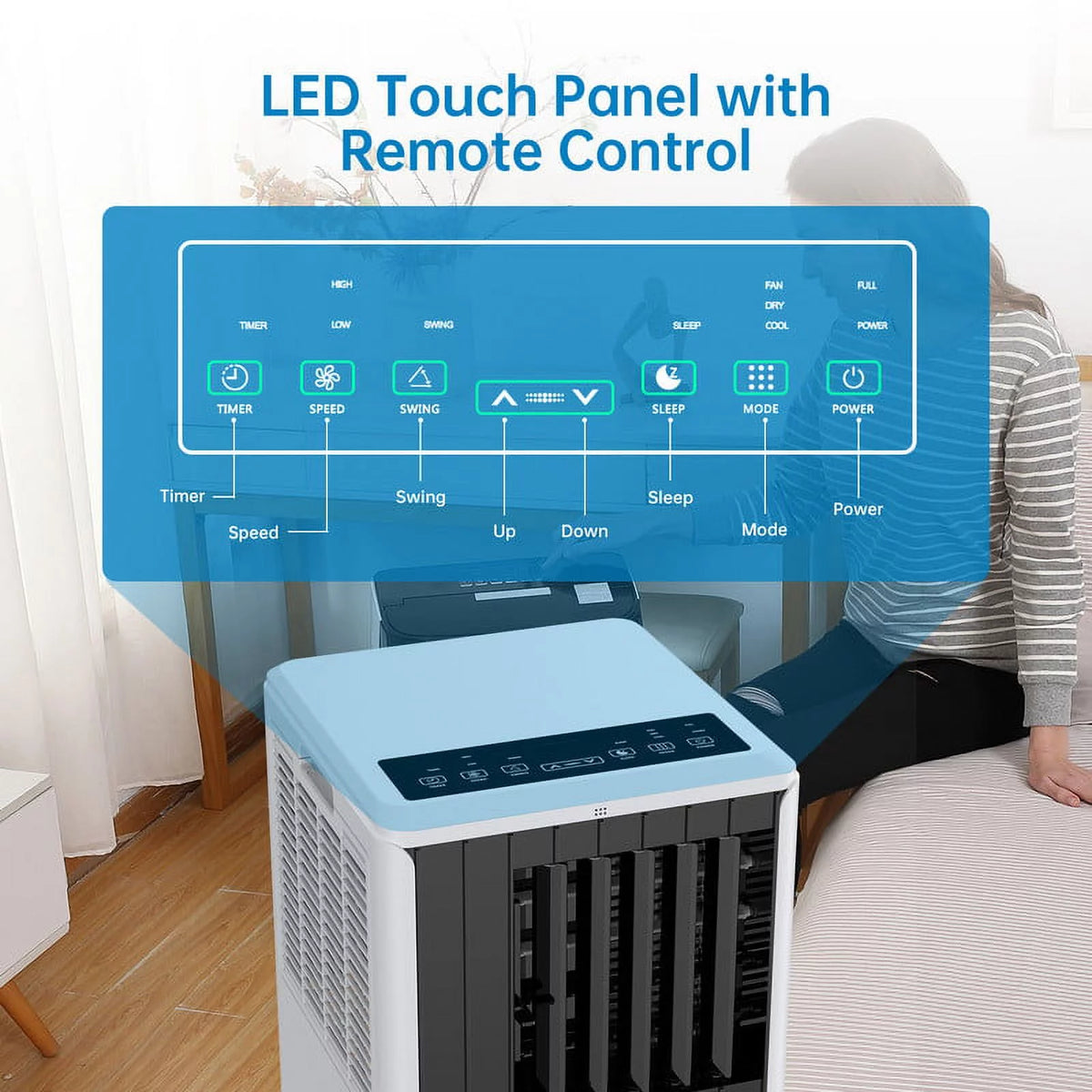 Portable Air Conditioner 5,000 BTU with Remote & Window Kit F421
