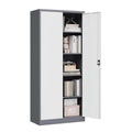71" Metal Storage Locker with Locking Door and 4 Adjustable Shelves X312307