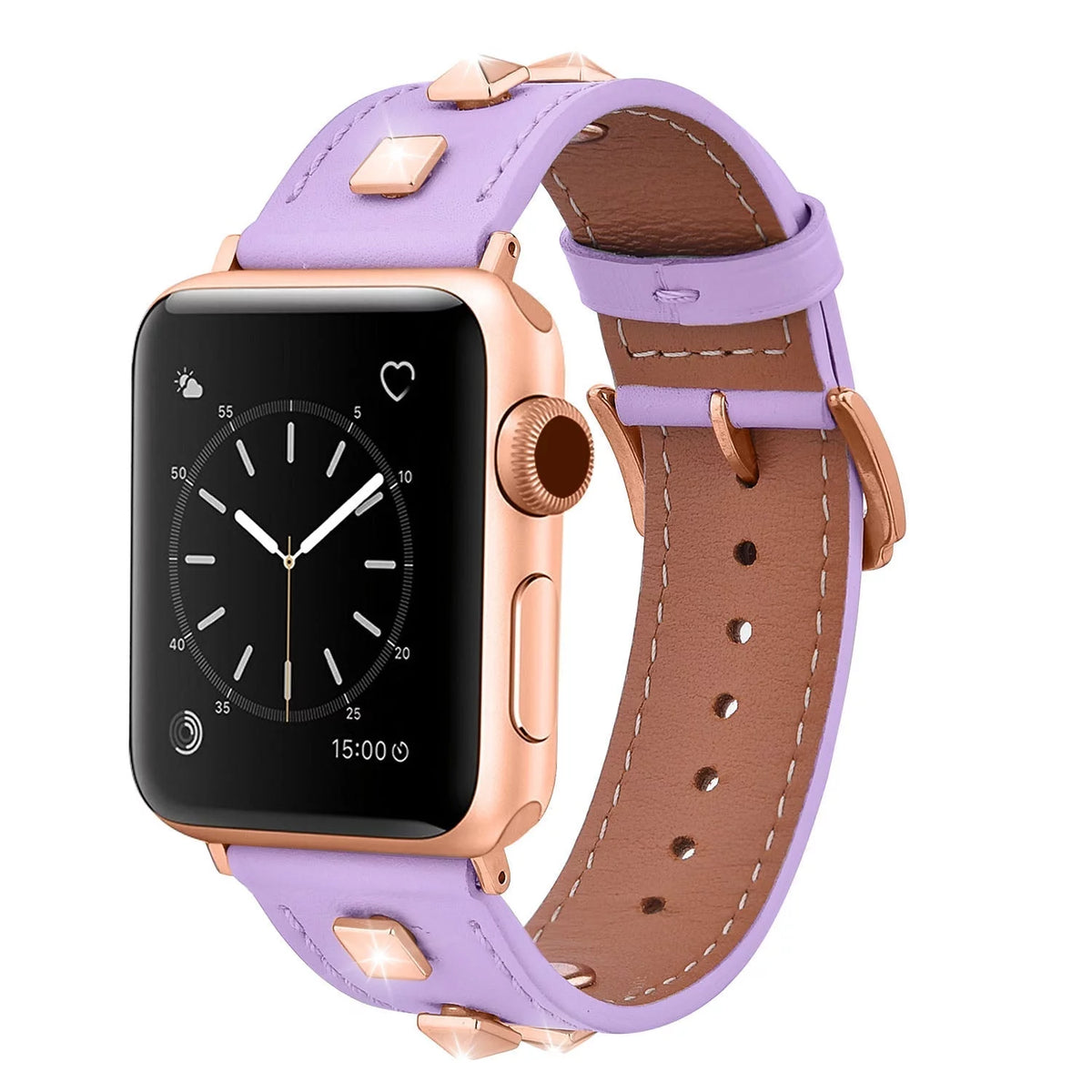 Leather Dress Watch Band 4Pack Assorted Colors S9075