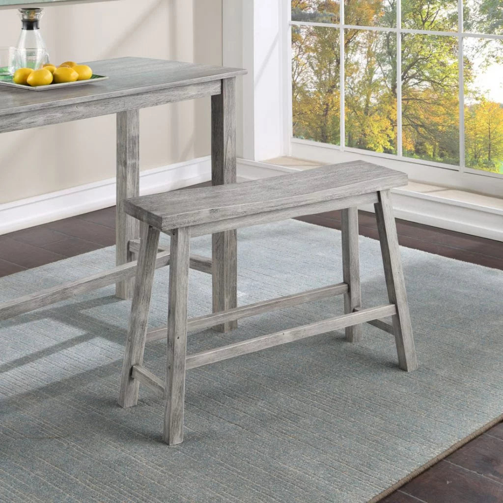 24in. Backless Wood Dining Bench Y3223