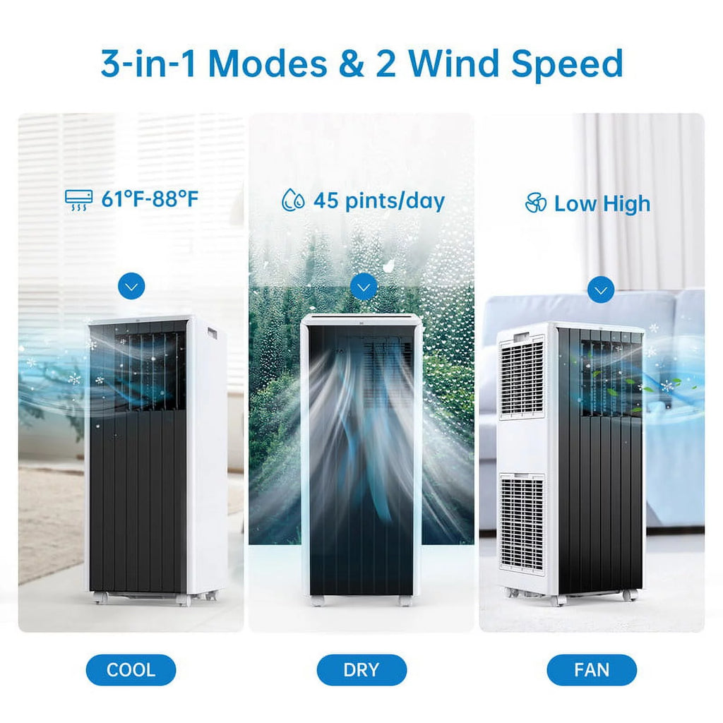 Portable Air Conditioner 5,000 BTU with Remote & Window Kit F421