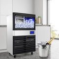 Commercial Ice Maker 155lbs/24h with 44lbs Bin Stainless Steel Z73640