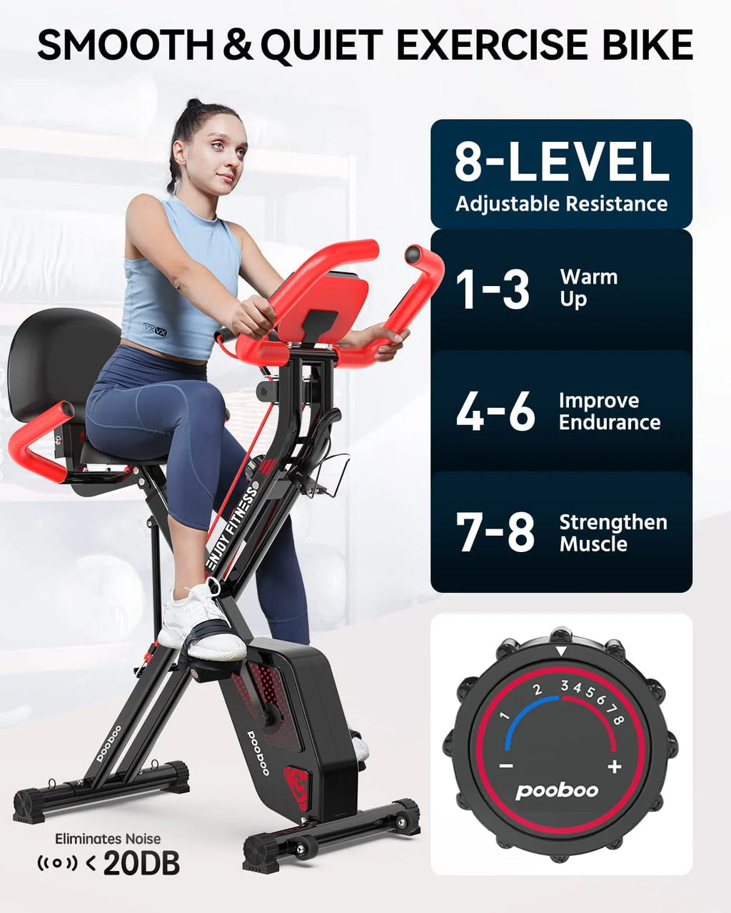 Foldable Magnetic Exercise Bike V579