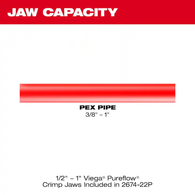 18V Cordless PEX Press Tool Kit with 2.0Ah Batteries & Charger Q6148