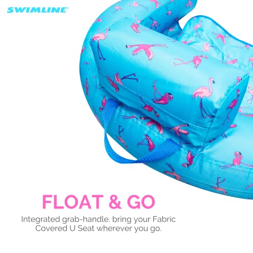 Inflatable Pool Lounger with Sling Seat, Back Rest, and Cup Holder I904518
