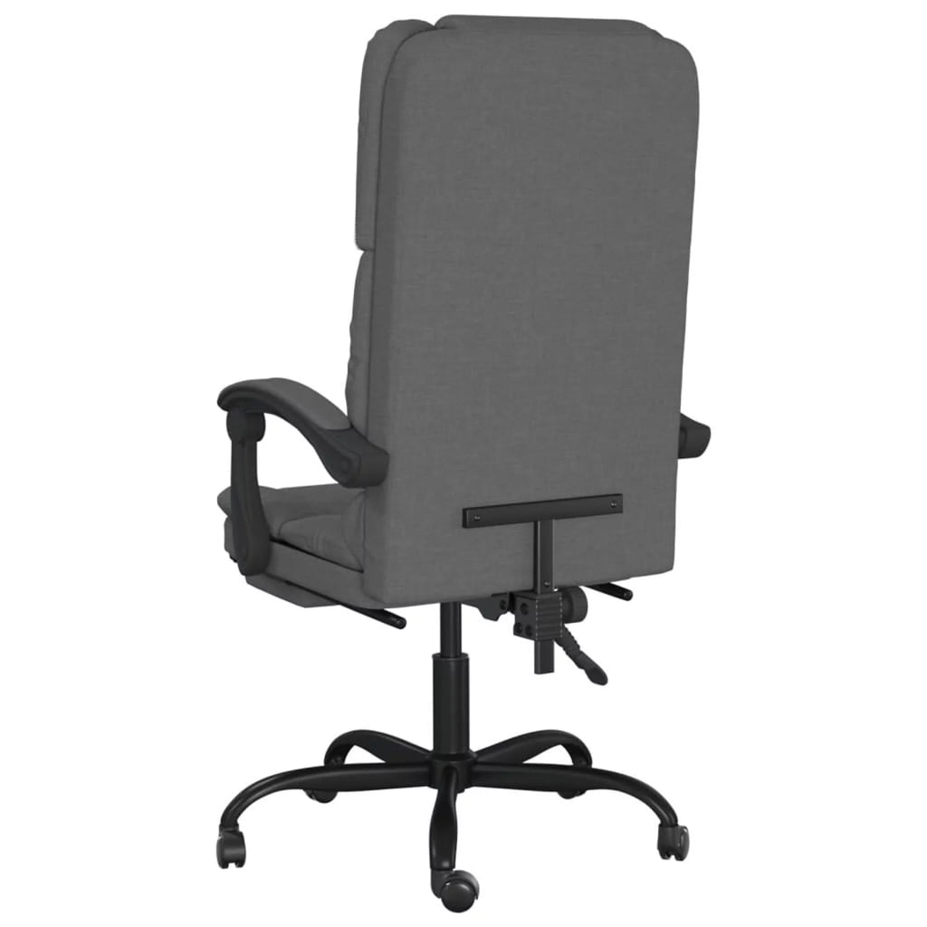 Dark Gray Fabric Massage Reclining Office Chair P8167