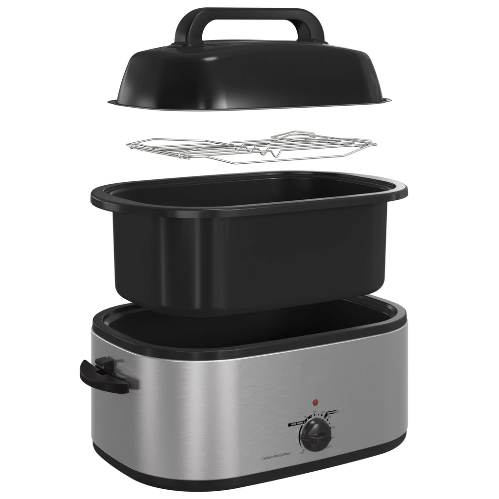 22 Quart Electric Roaster Oven with Self-Basting Lid H48398