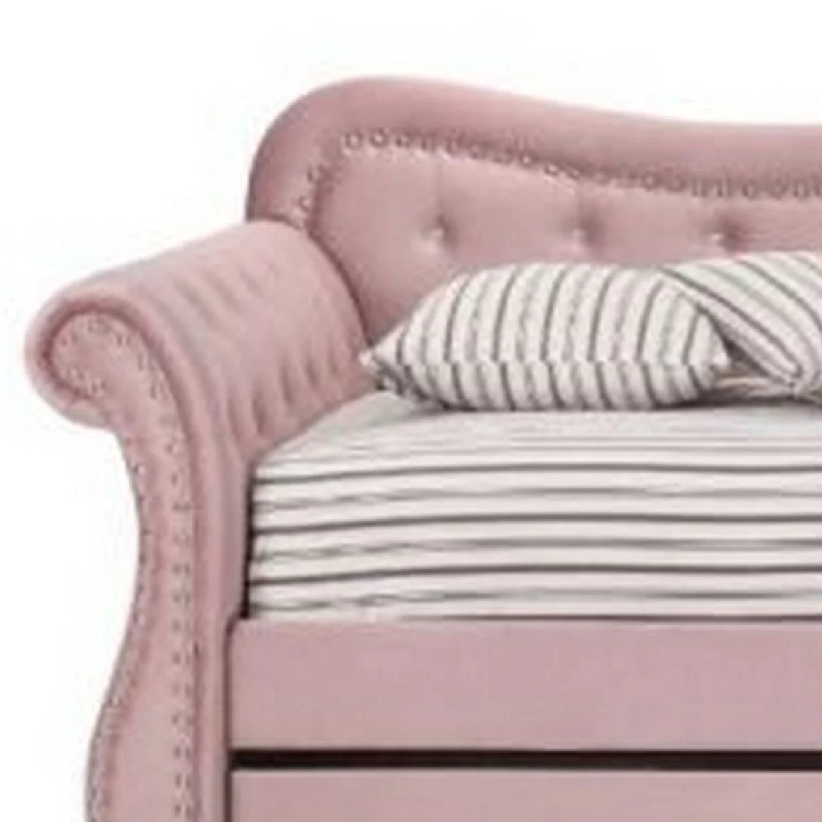 Pink Button Tufted Daybed Q912